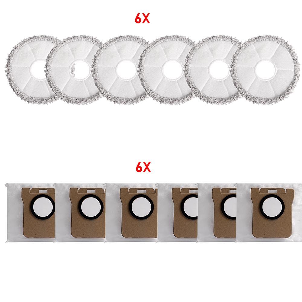 Dust Bag And Mop Pads for Xiaomi X20 Plus /X20 Max /X10+ for Dreame L10s Ultra/L10 Ultra /L20 Ultra /L30 Ultra for Mijia M30S / M40 Dust Bag