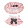 Niannyyhouse 10cm, 15cm, 20cm Plush Clothes Set with Poncho, Hat, and Shawl for Cotton Doll Dress-Up (Pink, 20cm)