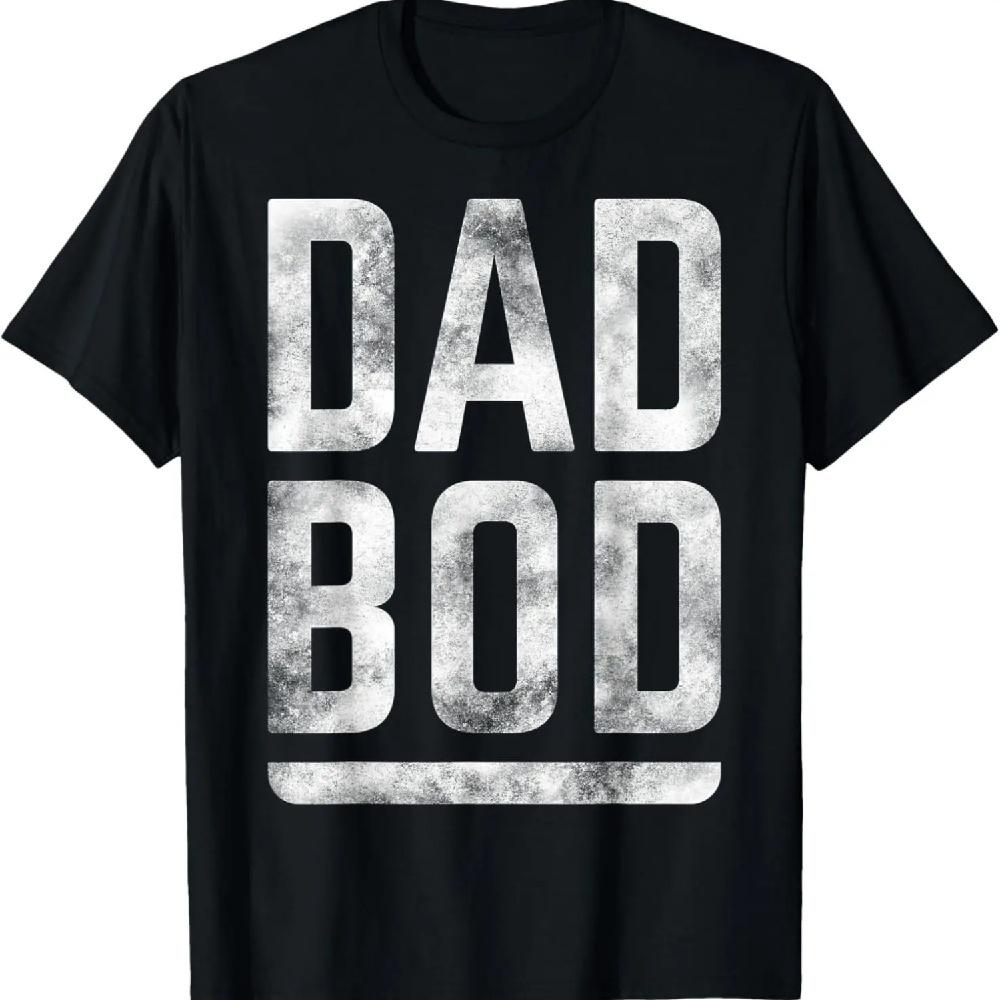 

Father s Day Dad Bod Bold Distressed Text T-Shirt XXXXXL чёрный