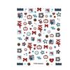 Patchwork Bear & Dora Adhesive Nail Stickers with Cute Heart and Camera Designs