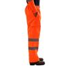 Work Pants Elastic Waist Tear-Resistant Double-Layer Reflective Strips Fabric High-Visibility Safety Pants Heavy-duty Workwear