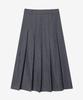 Mind Bridge Woman [W] Wool Pleated Midi Skirt
