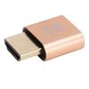 High Definition Multimedia Interface Dummy Plug HotSwappable 4K Display Emulator(Gold )