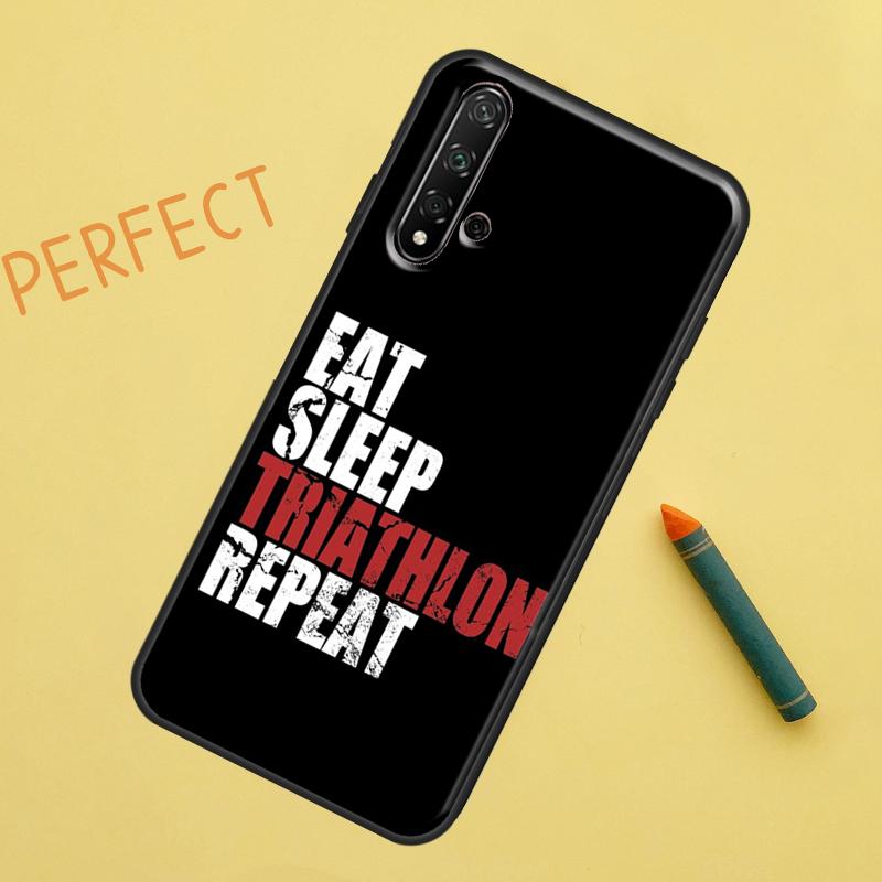 

Triathlon Tri Life Swim Bike Run For Huawei Nova 10 9 SE 11 Pro 12i 11i 8i Y60 Y70 Y90 Y61 Y91 Y72 Y73 P20 P40 P30 Lite Case Huawei P40 Lite 4G