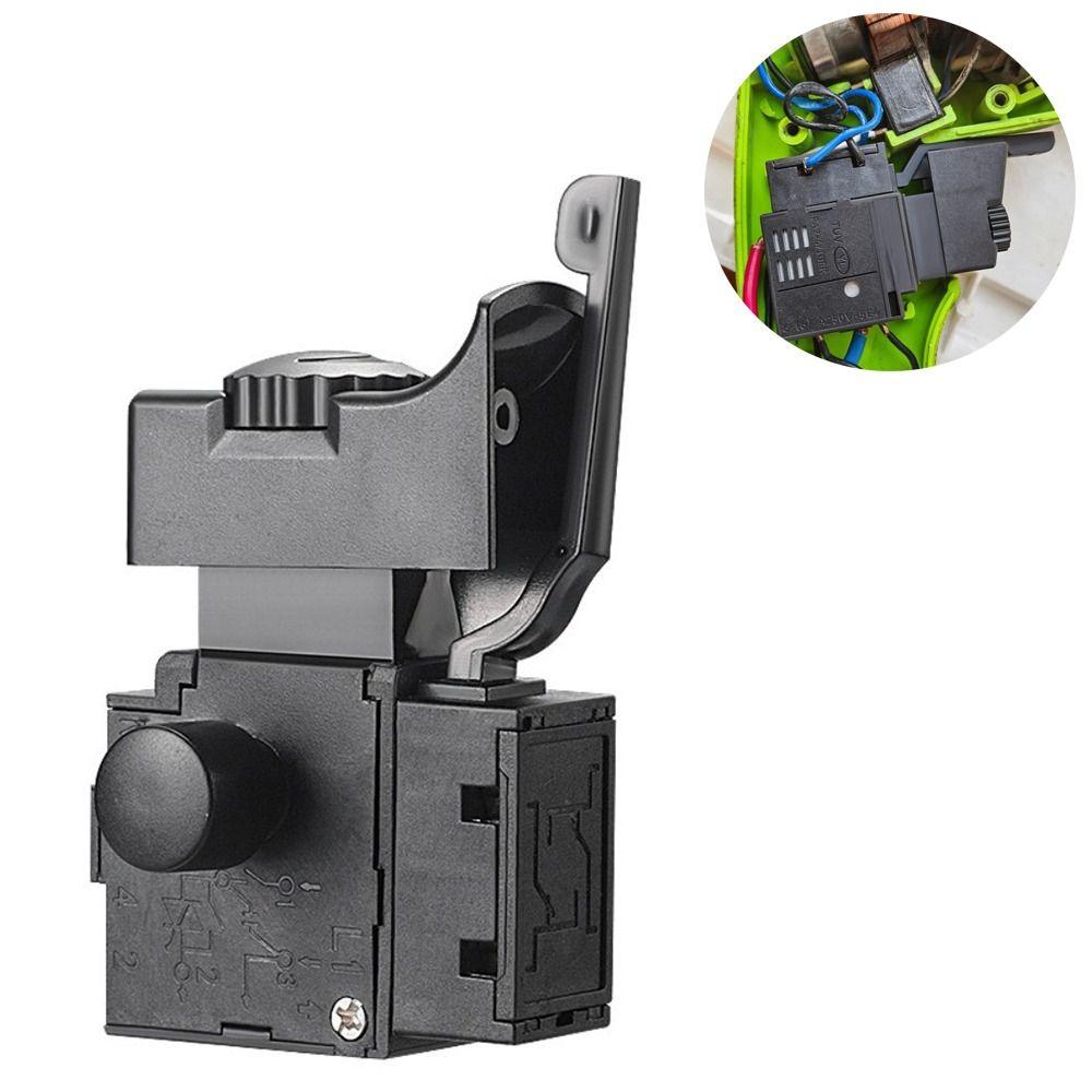 Interrupteur de contrôle de vitesse pour perceuse électrique avec fonction de verrouillage, fonctionnement réversible, interrupteur miniature pour outil électrique, plastique