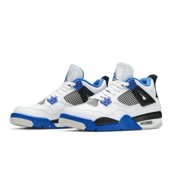 

Air Jordan 4 Retro GS Motorsports AJ4 408452-117 EU 35.5 білий/чорний
