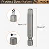 Torx Head Screwdriver Bit T5-T50 1/4" Hex Shank 50mm Magnetic No Hole Tip Tamper Proof 6 Point Star S2 Screw Driver Drill Bits