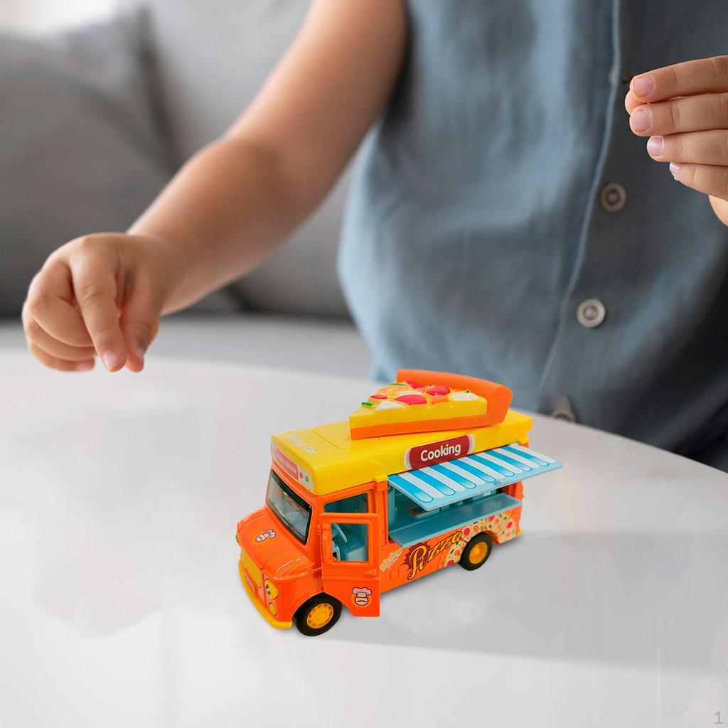 Die Cast Pull Back Cars, Toys with Music And Lights, Colorful, Opening Doors, Alloy Toy