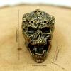 Outdoors Tool Brass Skull To Shout Model Knife Beads Lanyard Pendant Backpack Bracelet Necklace Keychain DIY Accessories