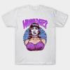 Men Black Print T-shirt Frankenhooker No-Cut Transfer Paper Print Cotton Tshirt