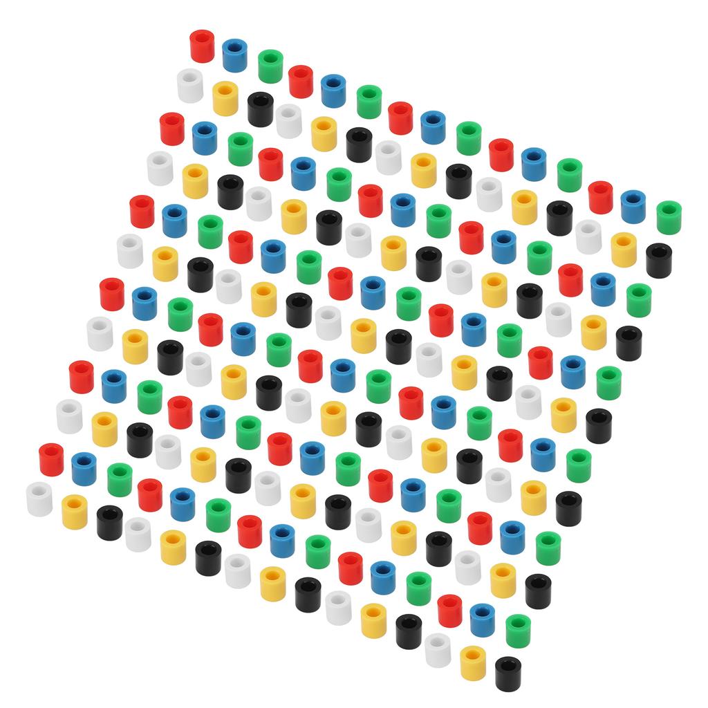 180 Peças Capa de Botão de Pressão para Placa de Protoboard 6 Cores Redondo Plástico ABS Substituição Botão Táctil Chapéu Conjunto