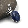 Natural Sodalite Gemstone 925 Sterling Silver Jewelry Designer Pendant 1.8" AJP-1226