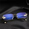 Reading Glasses for Men Women Transparent Blue Light Blocking Eyeglasses with Edgeless Design Diopter +1.0 To +4.0