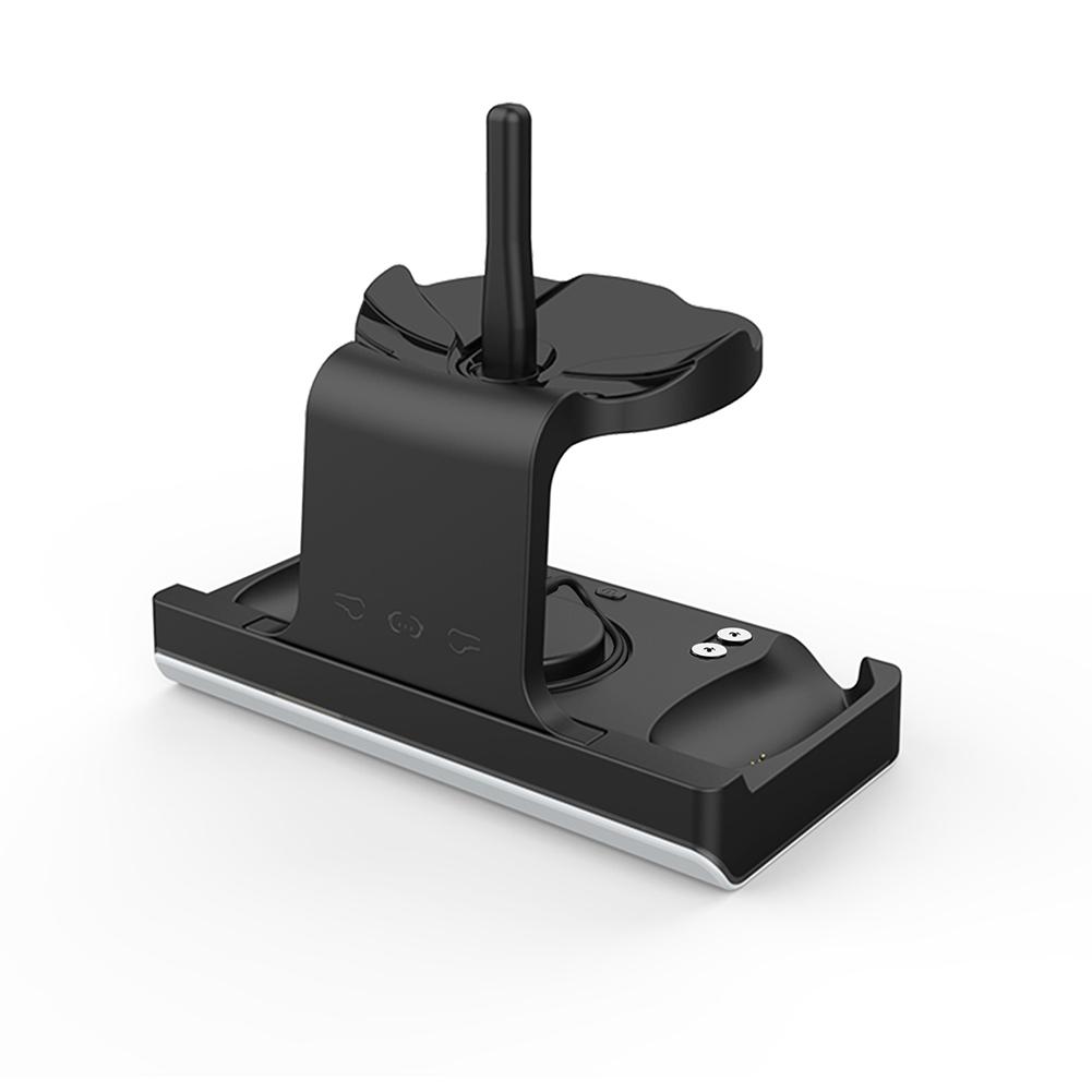 RGB Charging Station VR Headset Display Stand With LED Indicator Controller Handle Batteries Compatible For Meta Quest 3 Headset Controllers