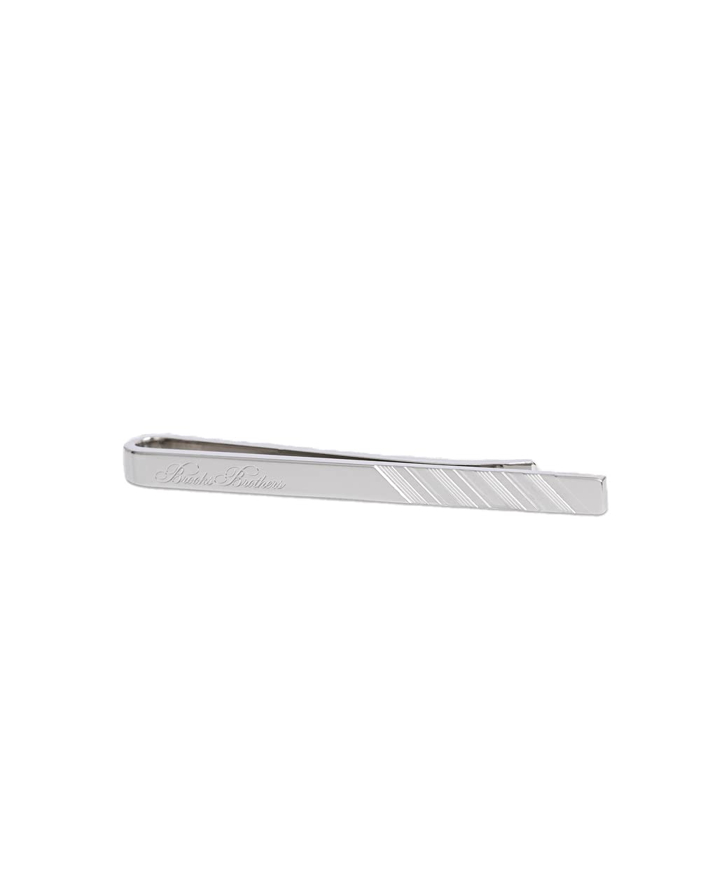 [Brooks Brothers] Brooks Brothers Regimental Stripe Tie Bar 100206611 Silver ONE SIZE