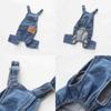 Fashion Pet Denim Overalls Puppy Jean Jacket Sling Jumpsuit Costumes Pet Dogs Jean Comfort Outfits For Small Medium Dogs Cats