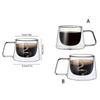 Transparent Coffee Mug 200ml Espresso Cup Drinkware Double Wall Glass  Cocktail Vodka