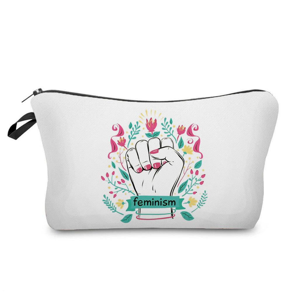 

Women Flower Print Cosmetic Bag Toiletries Organize Travel Storage Case 6778