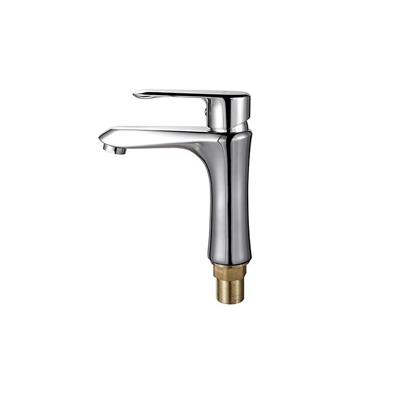 Chrome Single Handle Basin Mixer Faucet