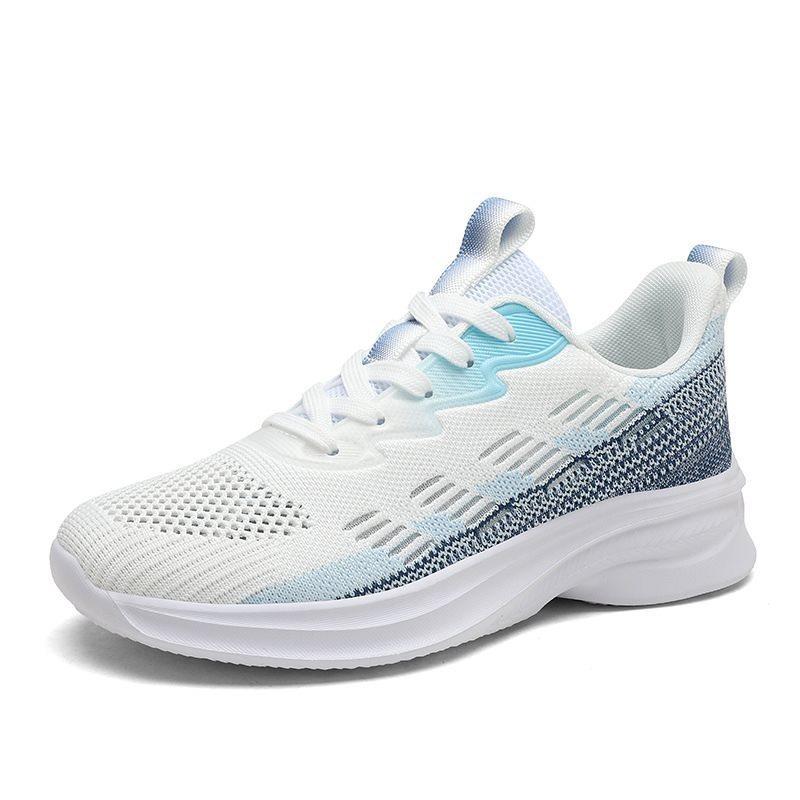 

Fly Knit Shoes Низкие повседневные спортивные сетчатые туфли для женщин 41 синий