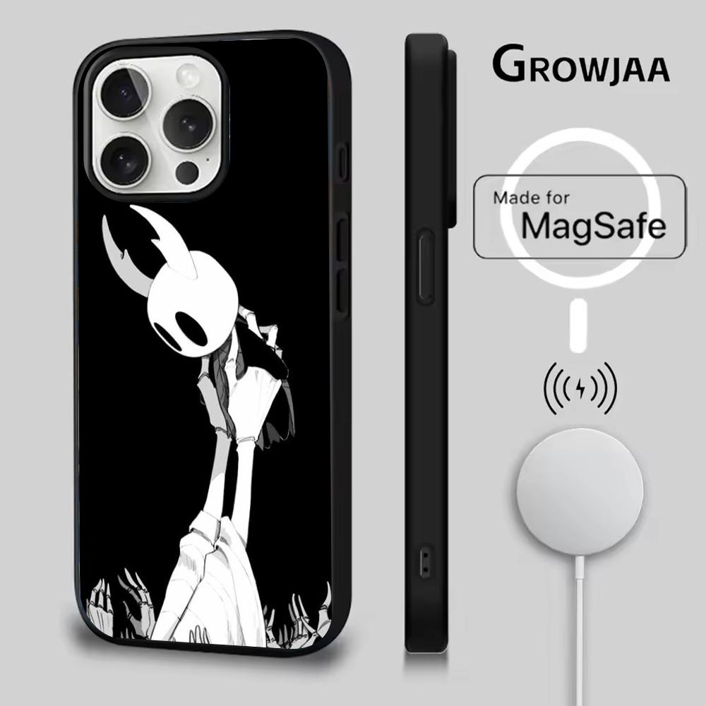 

H-Hollow Knight Phone Case For iPhone 16e,16,15,14,13,12,11,Plus,Pro,Max,Mini Magsafe Magnetic Wireless Charging iPhone11PROMAX