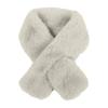 Cross Scarf Faux Rabbit Fur Thickened Soft Cozy Plush Cold Resistant Solid Color Autumn Winter Women Neck Warmer Collar Scarf for Daily Life