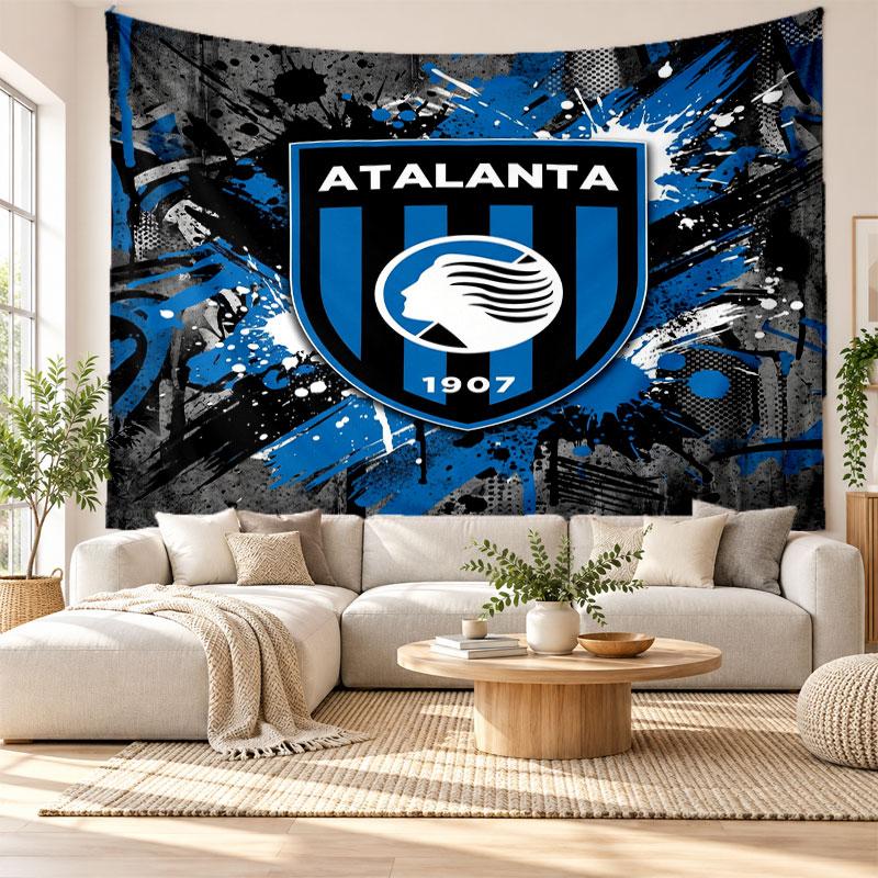 Atalanta FC Wall Tapestry, Soft Fabric Wall Hanging, Decorative Backdrop For Bedroom Home Wall Art