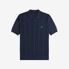 FRED PERRY [Sharp] Textured Cable Knit Shirt - Dark A-Force Afpm2531313-738