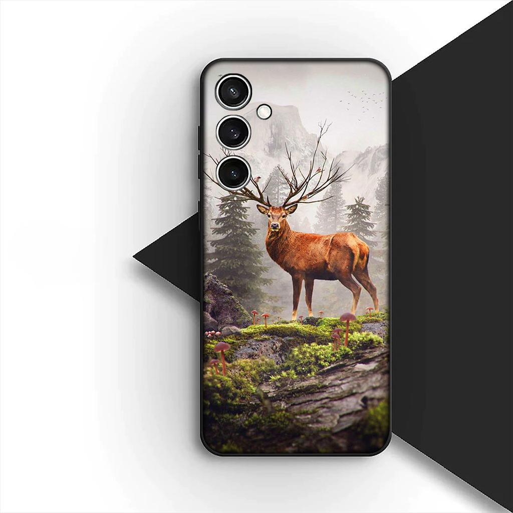 Cover for Samsung Galaxy S10 S8 S9 Plus A33 A34 A31 70 A71 A72 Note 20 9 8 S10E Casing Phone Case Forest Deer Hunting buck