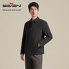 Herren Waffelstruktur Business Casual Steppjacke
