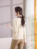 Women's Knit Pullover Sweater: Semi-High Neck, Two-Piece Look, Autumn/Winter Style for Middle-Aged.