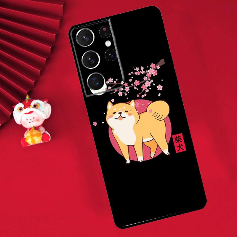 Animal Cartoon Akita Dog Case For Samsung Galaxy S25 S26 Ultra S21 S22 S20 S23 S24 Ultra Plus S10 S25 FE Cover Funda