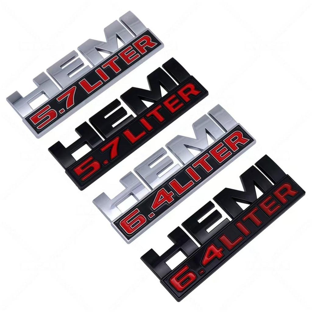 3D Metal 5.7 Liter Badge Sticker Side Fender Rear Trunk Emblem Decal