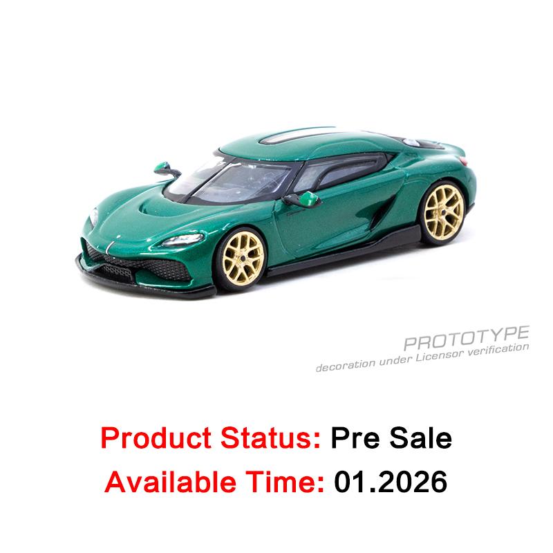 

IN STOCK TW 1:64 Koenigsegg Gemera Green Diecast Car Model Collection Toys Tarmac Works
