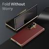 Business Lens Hinge Protection Leather Phone Case for Samsung Galaxy Z Fold 8 Ultra Fold 7 Fold6 Fold5 4 3 Shockproof Hard Cover