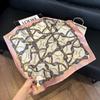 Silk scarf 71 * 71 imitation silk square scarf Korean atmosphere neck silk scarf flower pattern flower polka dot scarf