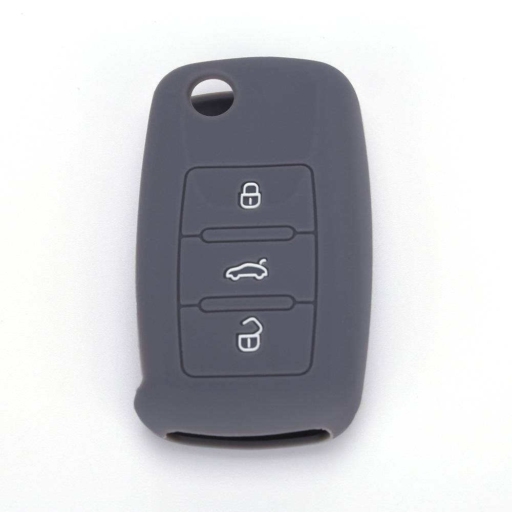 Suitable for Volkswagen Lavida Jetta Drip Silicone Key Cover Santana Soft Key Bag Sagitar Remote Control Protective Cover