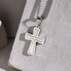 Stainless Steel Cross Pendant Necklaces for Men Boys,Never Fade Metal Necklaces,Casual Trendy Jewelry Gifts