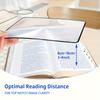 1PC 3x Card Magnifying Glass Portable Transparent PVC Magnifying Glass
