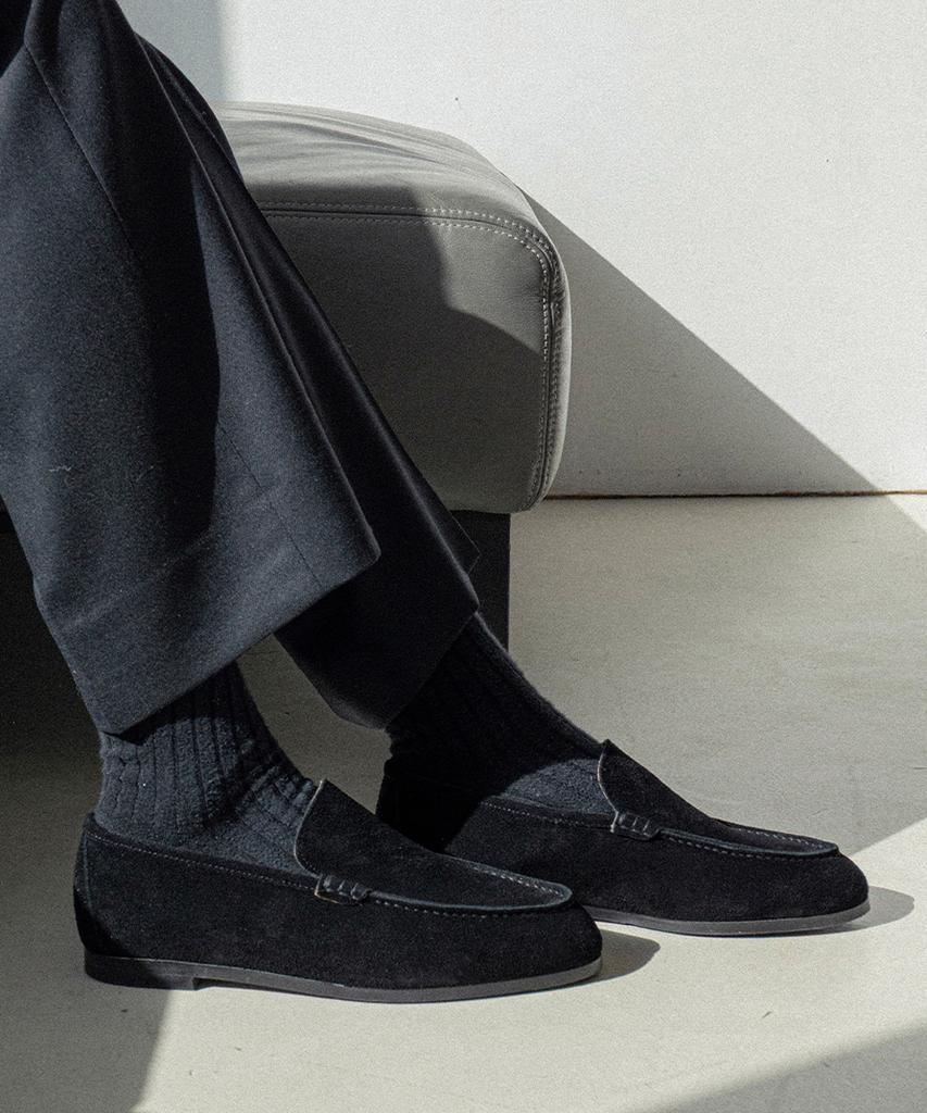 Allclassic Alc3410 Cimer Loafers_Black Suede