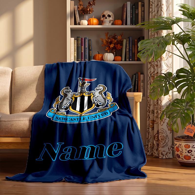 Newcastle Unite Custom Flannel Blankets Soft Warm Cozy Throws for Home Decor Holiday Gifts