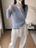 Women's Seamless Wool Pullover: Half-High Collar, Long Sleeve, Solid Color - Autumn/Winter Knit Sweater 