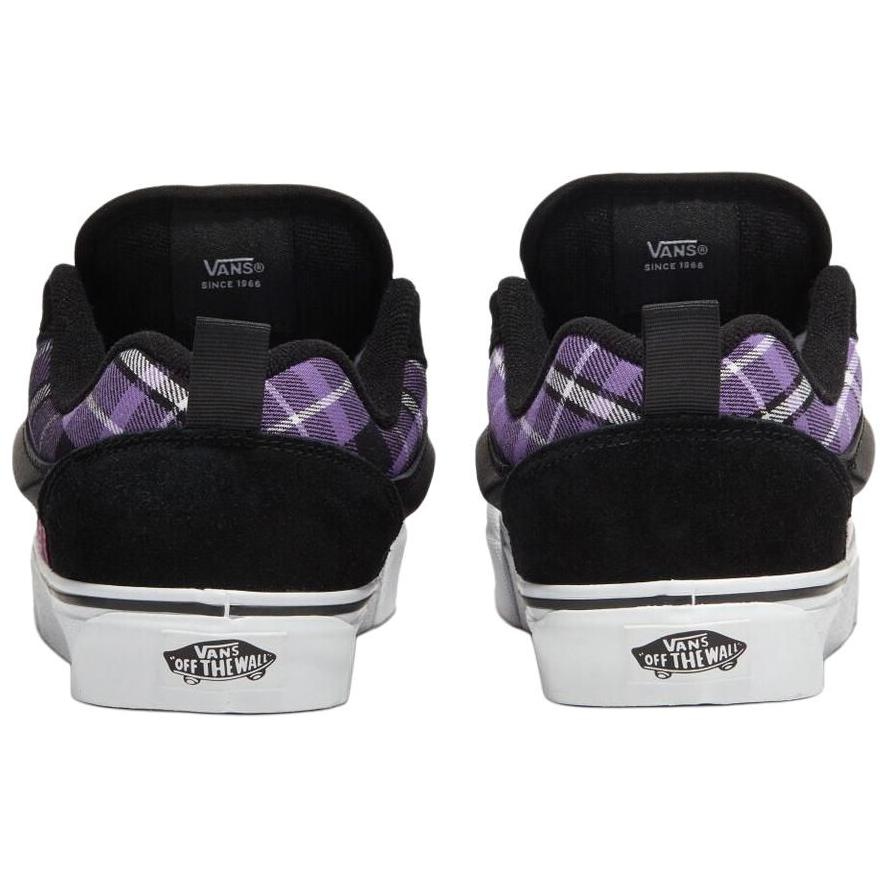 Vans Knu Skool Comfortable Versatile Low Top Skate Shoes Unisex Sneakers Black Purple VN0009QCBOQ