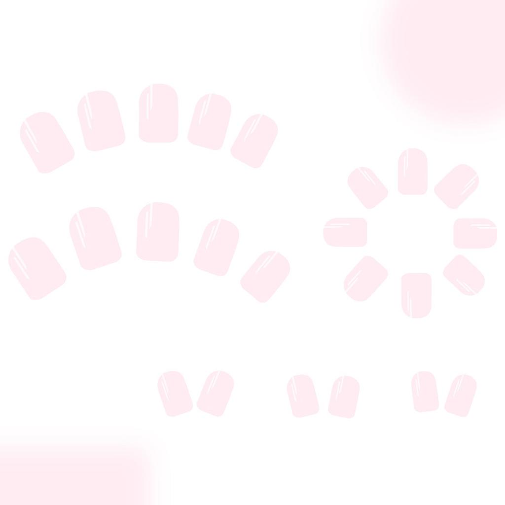 Lösnaglar Nude Falska Naglar Squoval Lim på Naglar Glansiga Akrylnaglar Full Täckning Självhäftande Naglar för Kvinnor