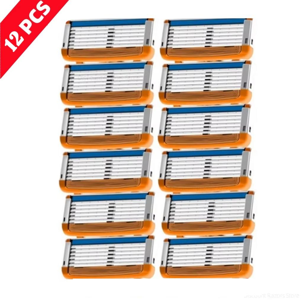 Replaceable Heads Men's Razor 5 Layer Blades Replacement Male Manual Razor Face Beard Hair Trimmer