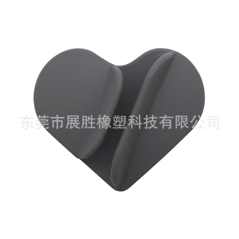 Love-shaped Silicone Portable Lipstick Makeup Mobile Phone Holder Desktop Drama Chasing Portable Versatile Model