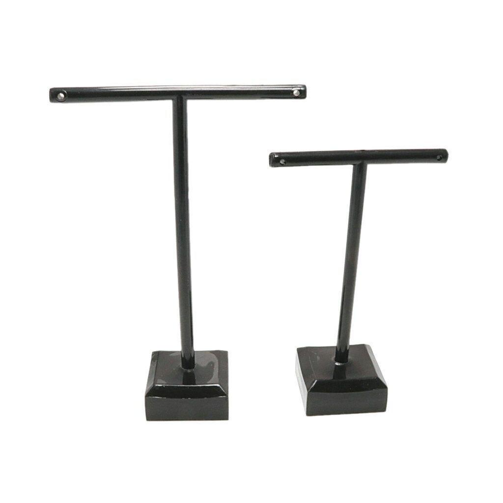 T-Shaped Acrylic Earring Display Stand Set for Studs & Pendants
