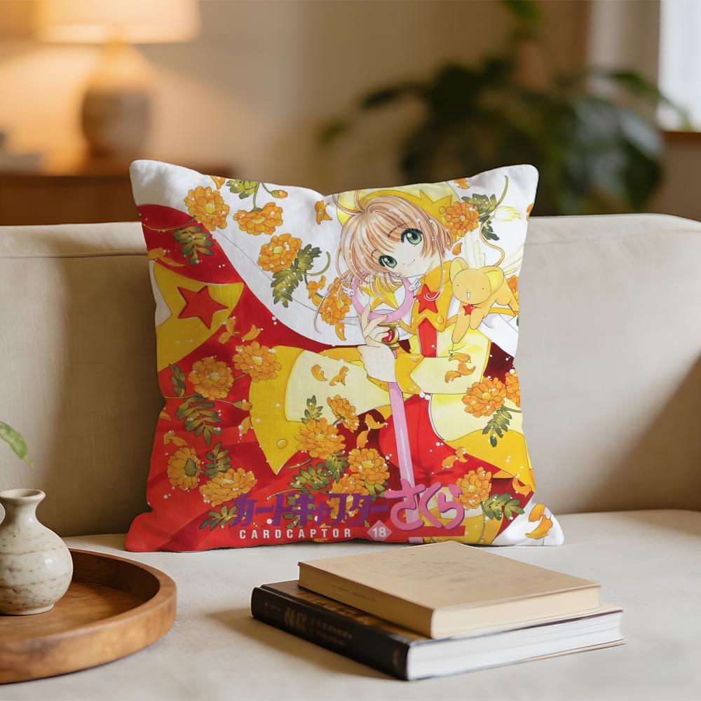 

Anime CCardcaptor SSakura Cushion Cover Short plush pillowcase for bed sofa carwashable 30x30cm