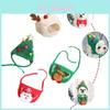 Adorável Conjunto de Chapéu de Natal e Toalha de Saliva para Cães e Gatos Para Celebrações Festivas de Animais de Estimação