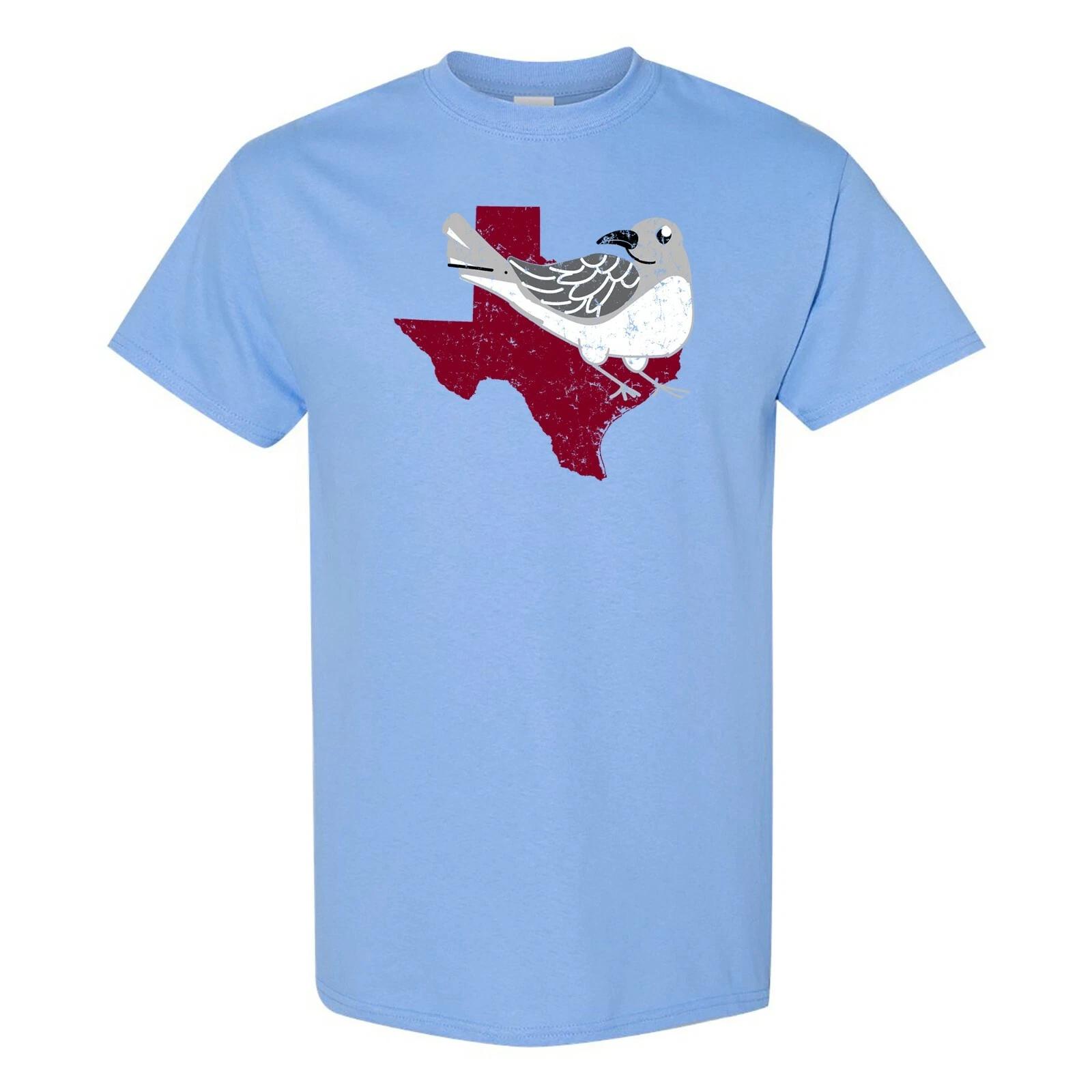Texas State Bird - State Pride T Shirt - Carolina Blue S
